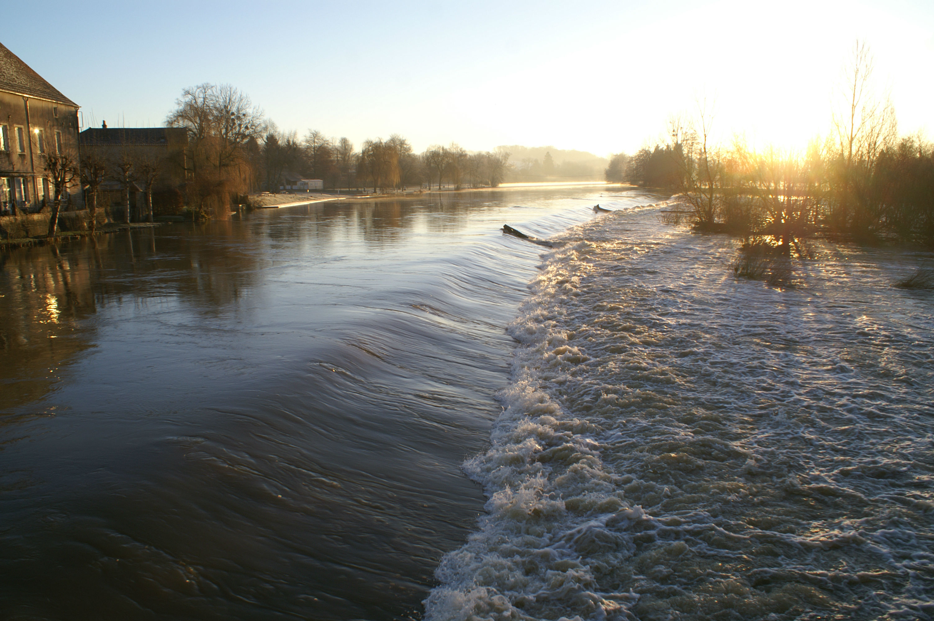 Lever de soleil sur la Saône