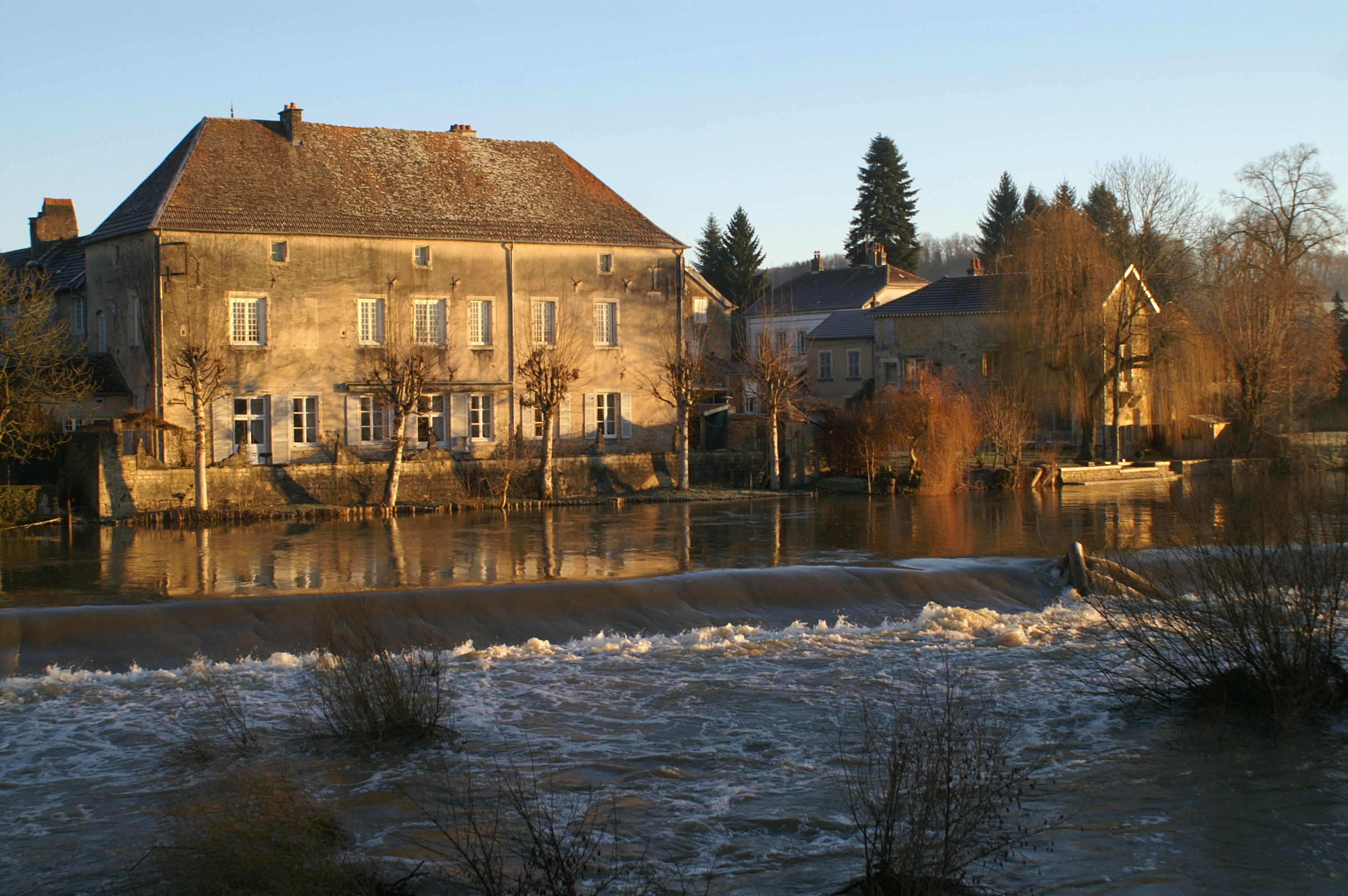 Lever de soleil sur la Sane