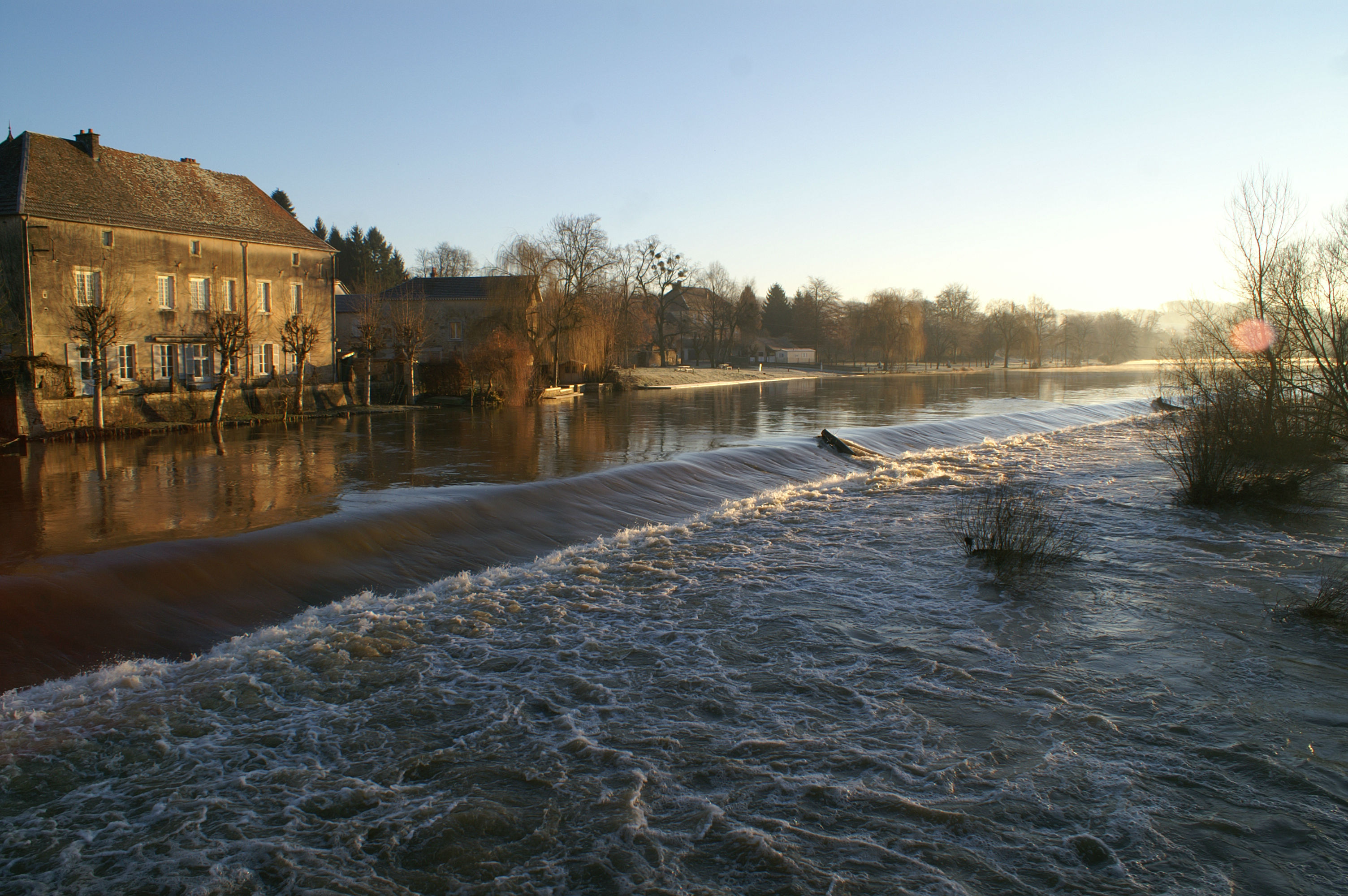 Lever de soleil sur la Sane